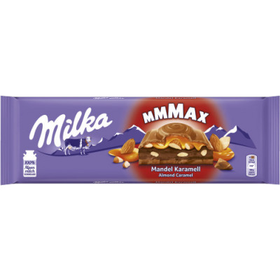 Milka Max Mandel Karamell Almonde Caramel Chocolate 300g