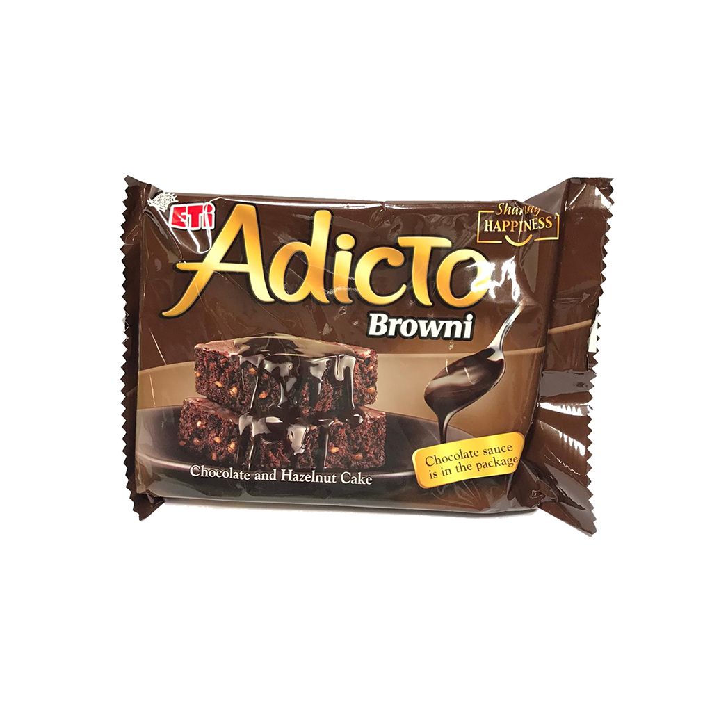 Eti Adicto Browni Chocolate and Hazelnut Cake 200g