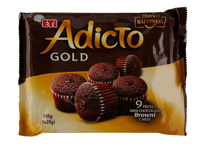 Eti Adicto Gold Browni Chocolate Cake 180g