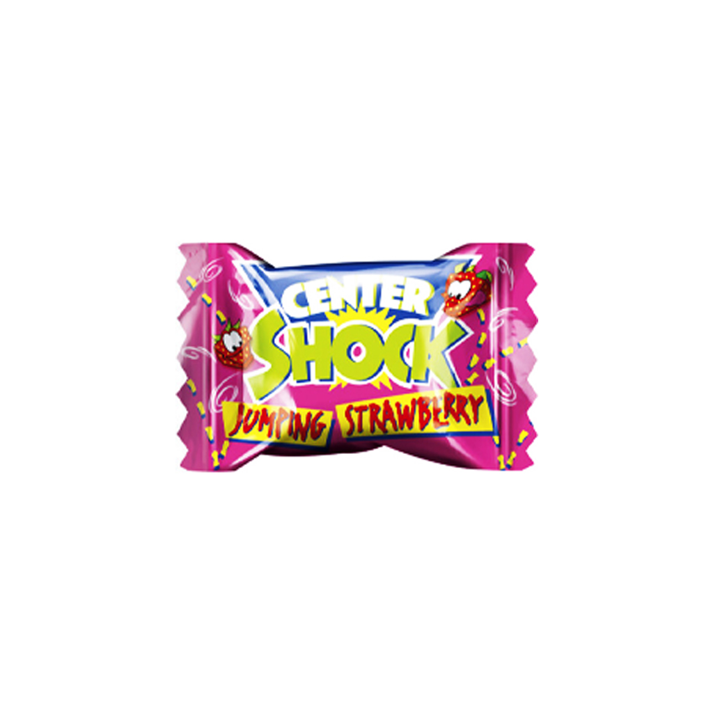 Chupa Chups Center Shock Juping Strawberry Gum 4g