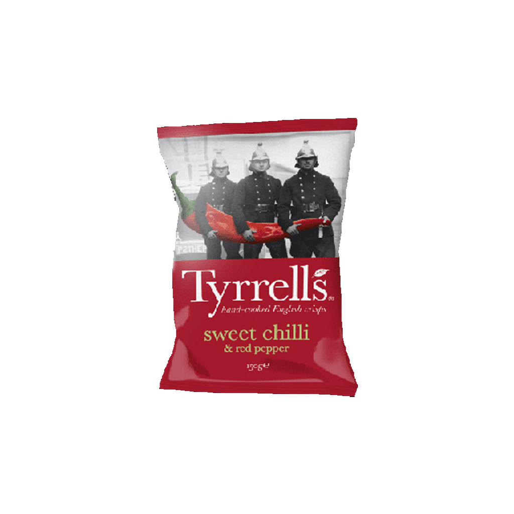 Tyrrells English Crisps Sweet Chilli &amp; Red Pepper Potato 40g
