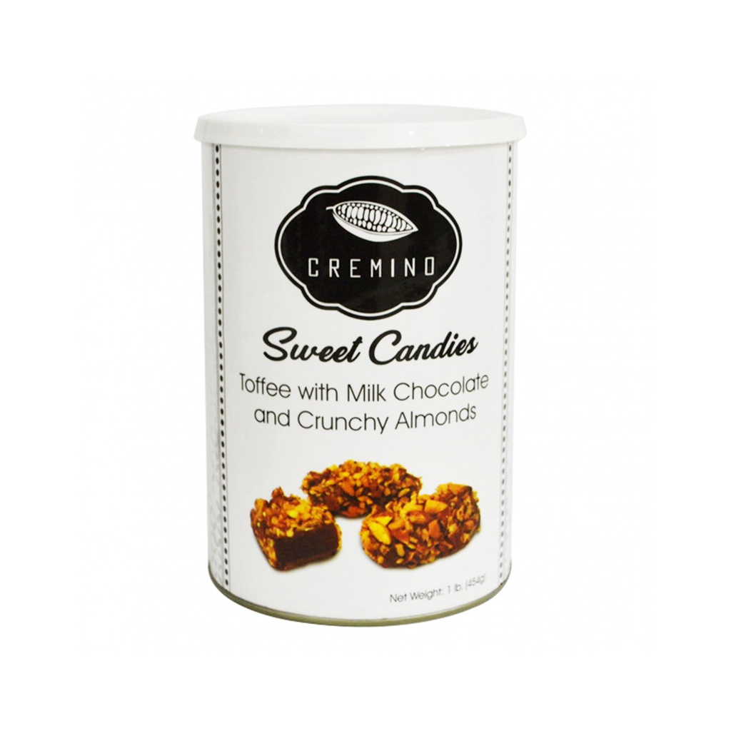 Cremino Sweet Candies Toffee Milk Chocolate Crunchy Almonds 454g