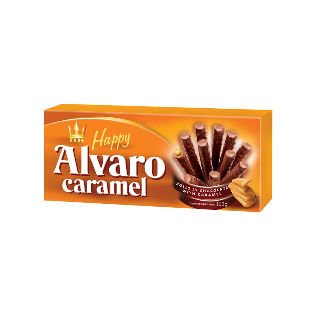 Happy Alvaro Caramel Biscuit 120g