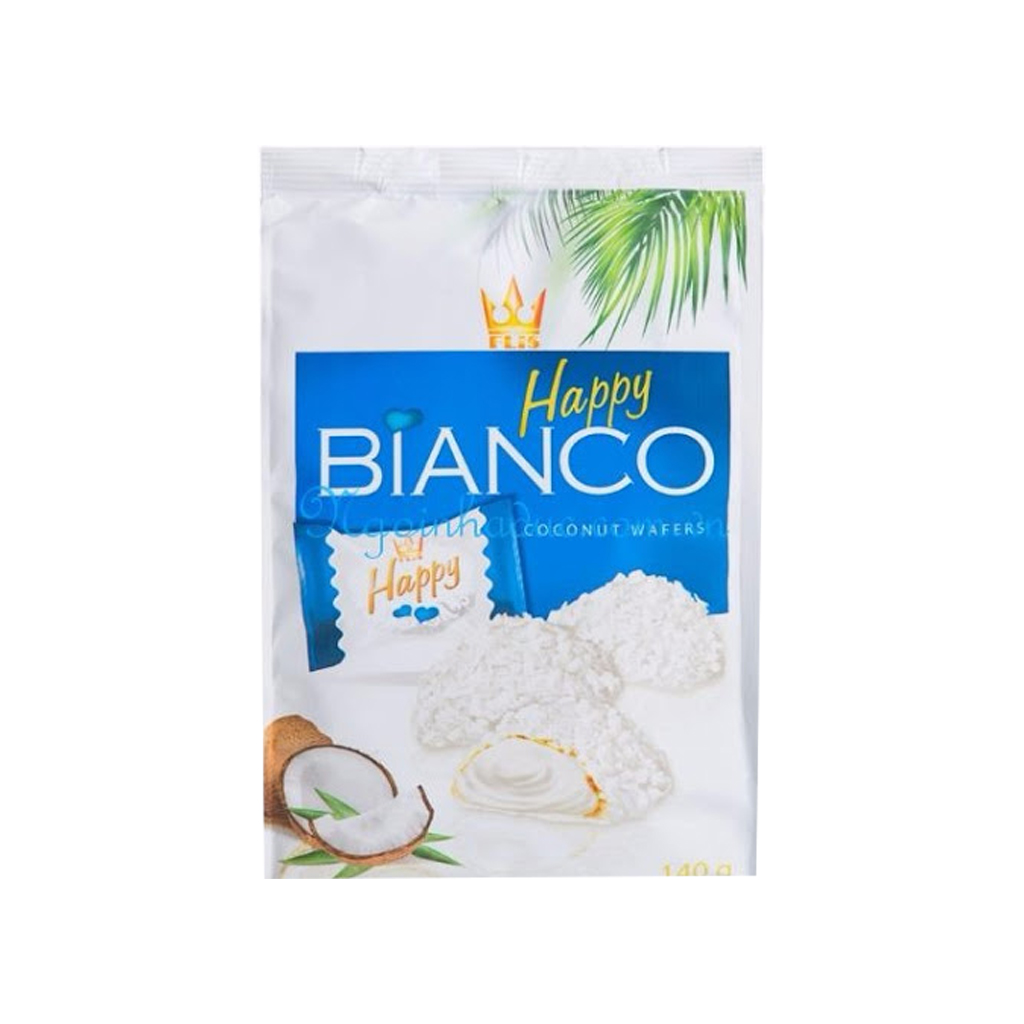 Happy Bianco Coconut Wafers 140g
