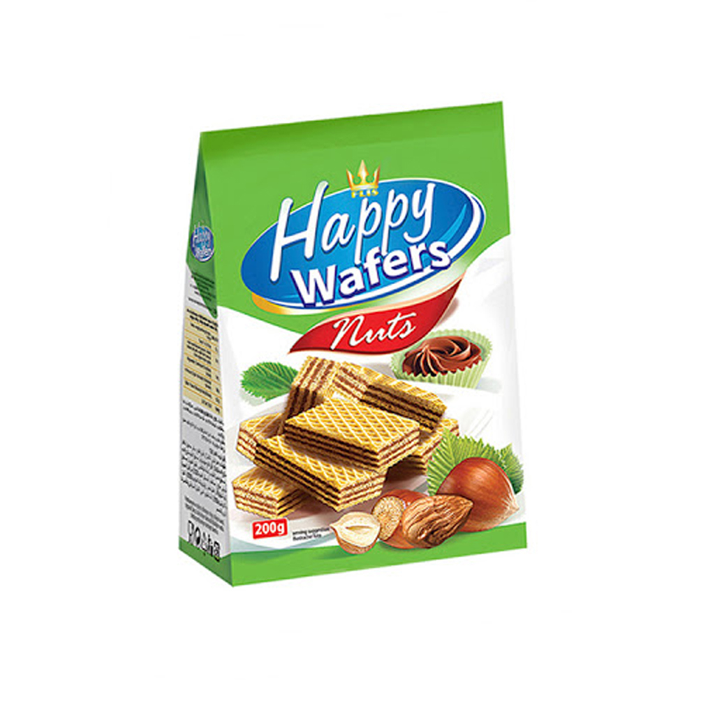 Happy Wafers Nuts 200g