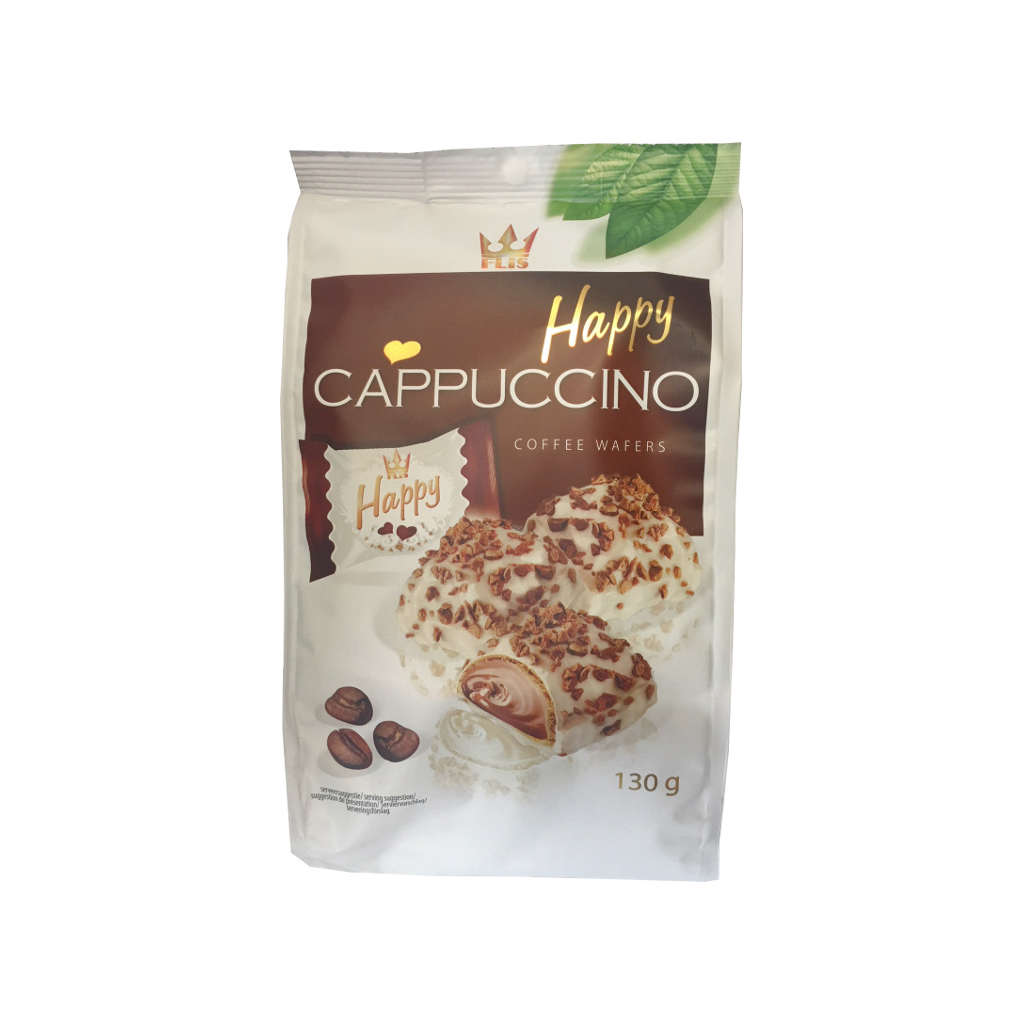 Happy Cappuccino Coffee Wafer 130g