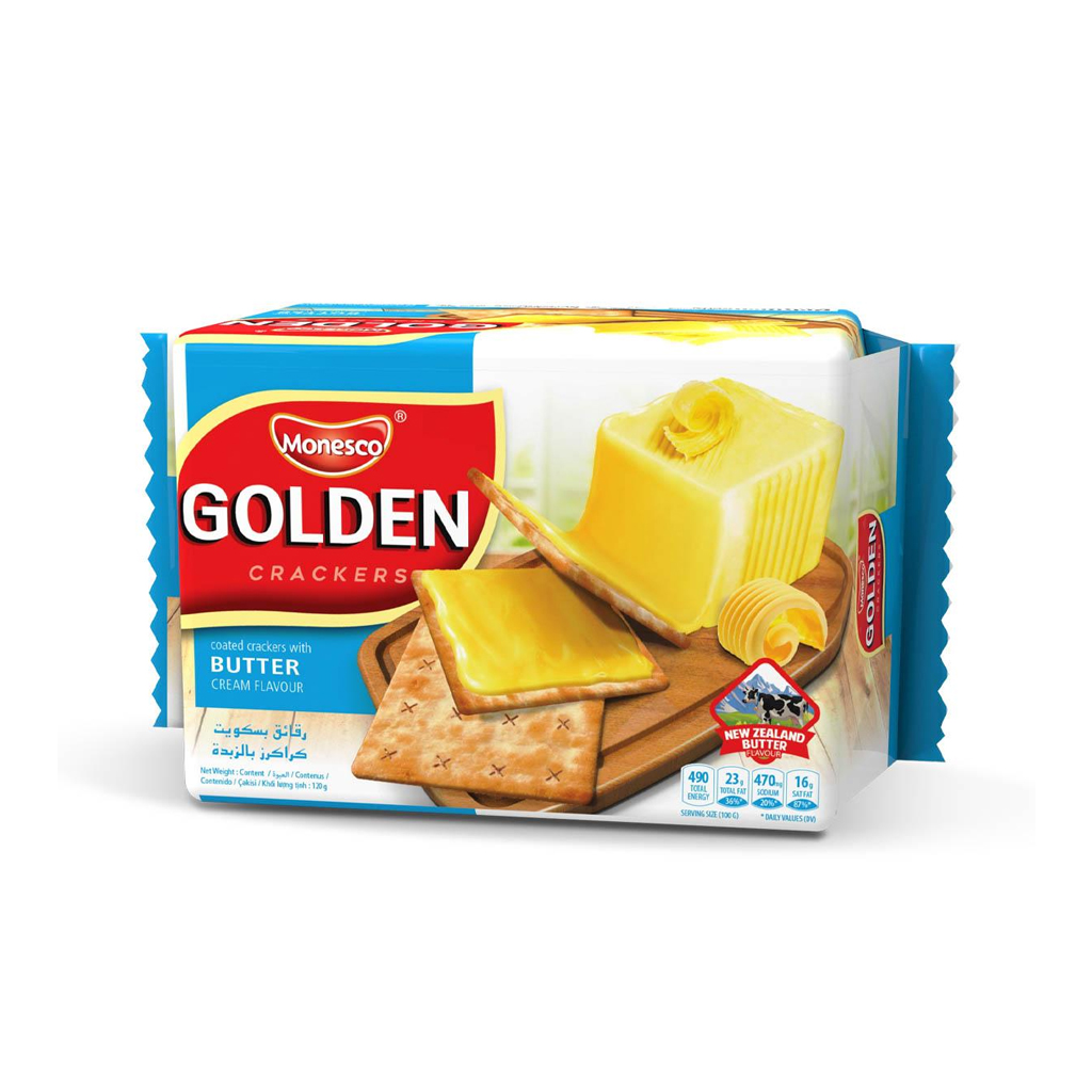 Monesco Golden Butter Crackers Biscuit 120g