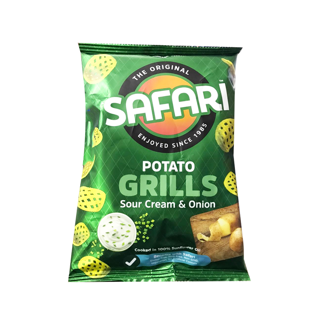 Safari Potato Grills Sour Cream &amp; Onion 60g