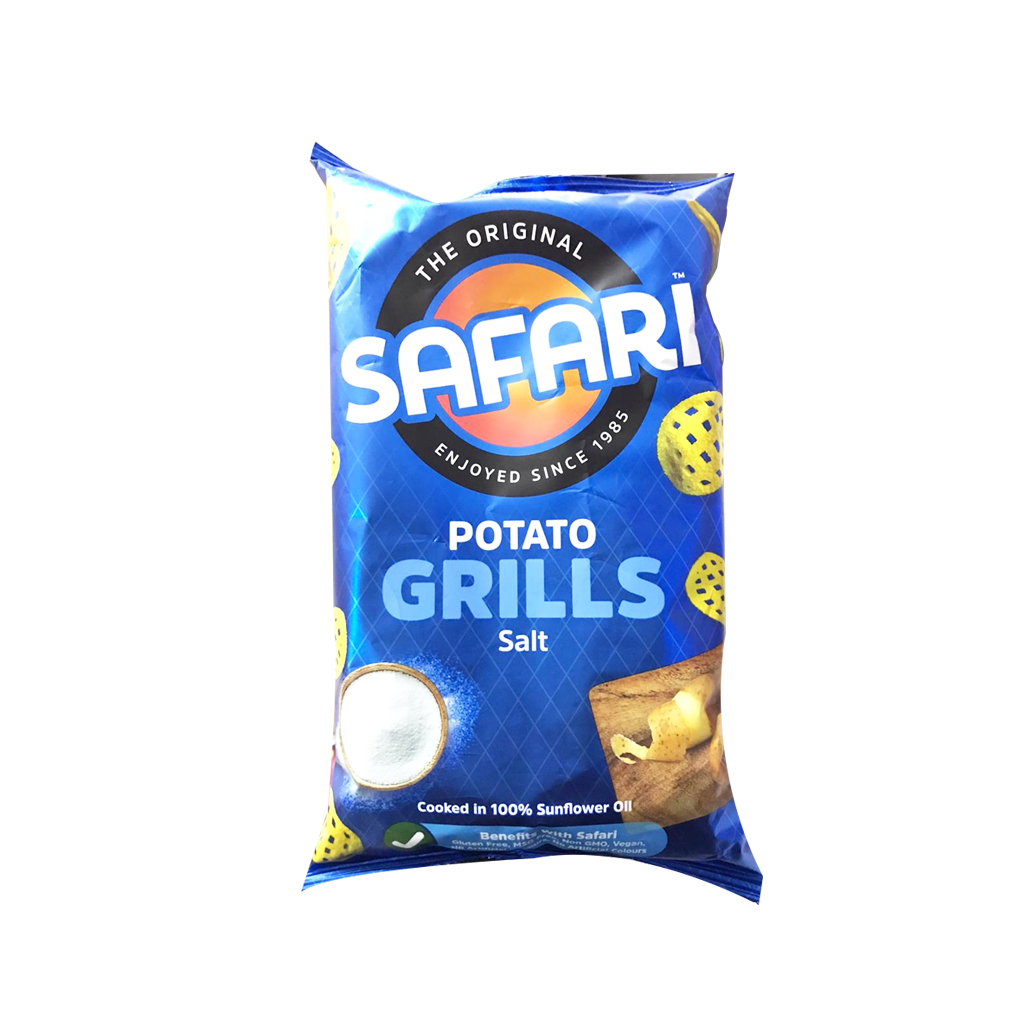 Safari Potato Grills Salt Pufak 125g