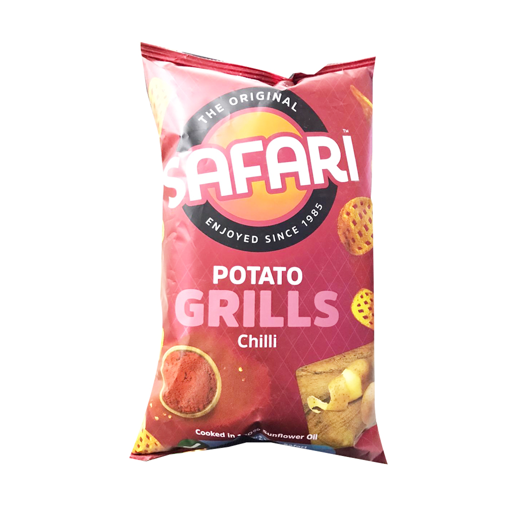 Safari Potato Grills Chilli Pufak 125g