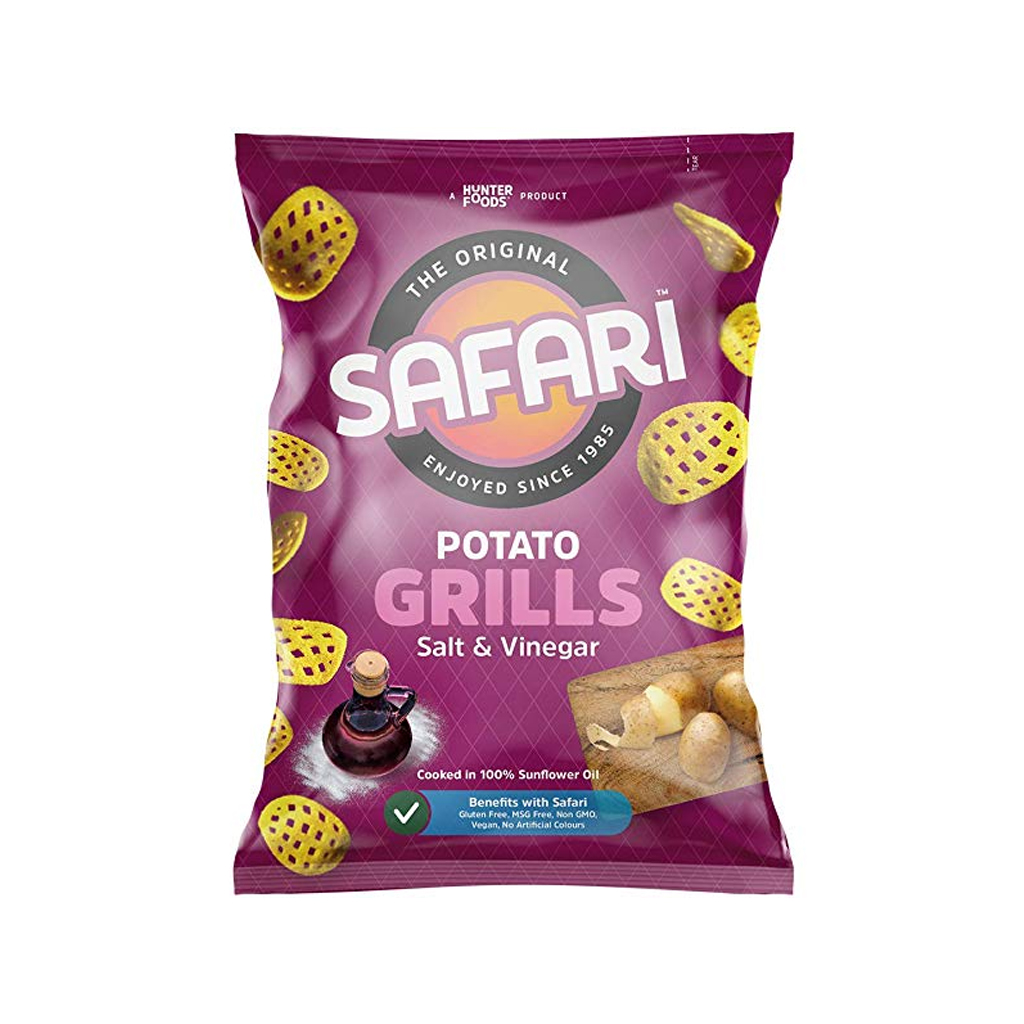 Safari Potato Grills Salt &amp; Vinegar 60g