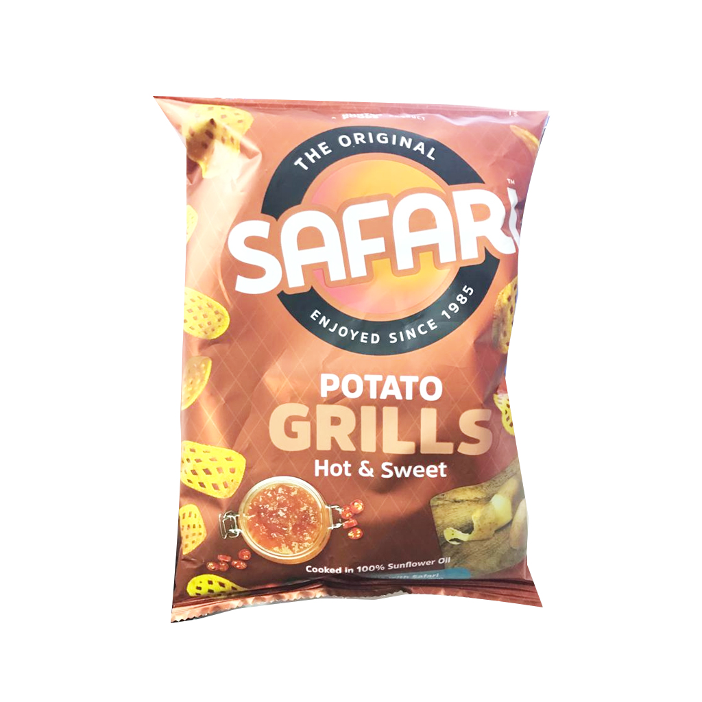 Safari Potato Grills Hot &amp; Sweet 60g