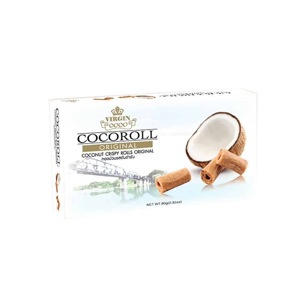 Virgin Coconut Crispy Rolls Original Wafer 80g