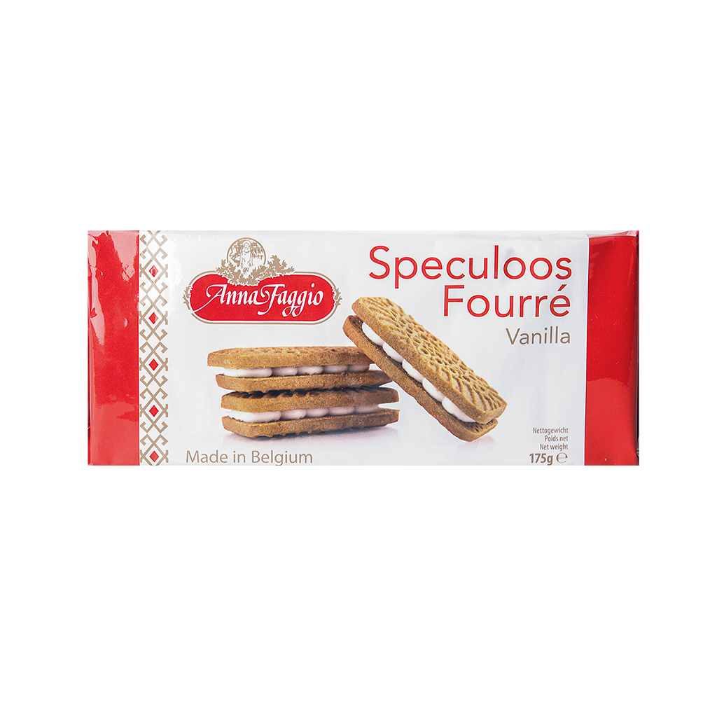 AnnaFaggio Speculoos Fourre Vanilla Biscuit 175g