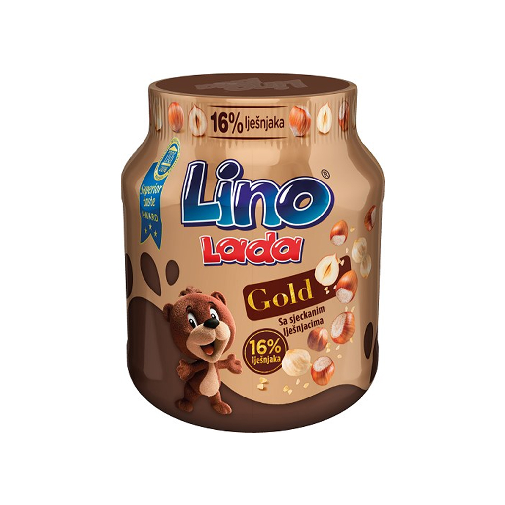 Lino Lada Gold With Roasted Spread With Chopped Hazelnut 350g