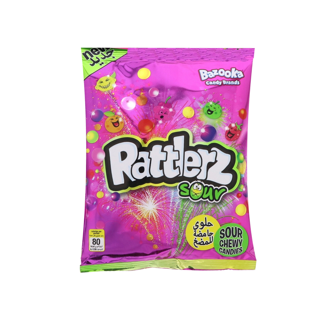 Bazooka Rattlerz Sour Candy 120g