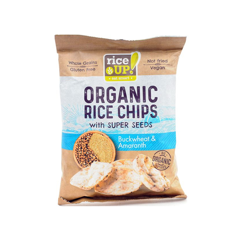Rice Up Organic Rice Chips Buckwheat &amp; Amaranth 25g