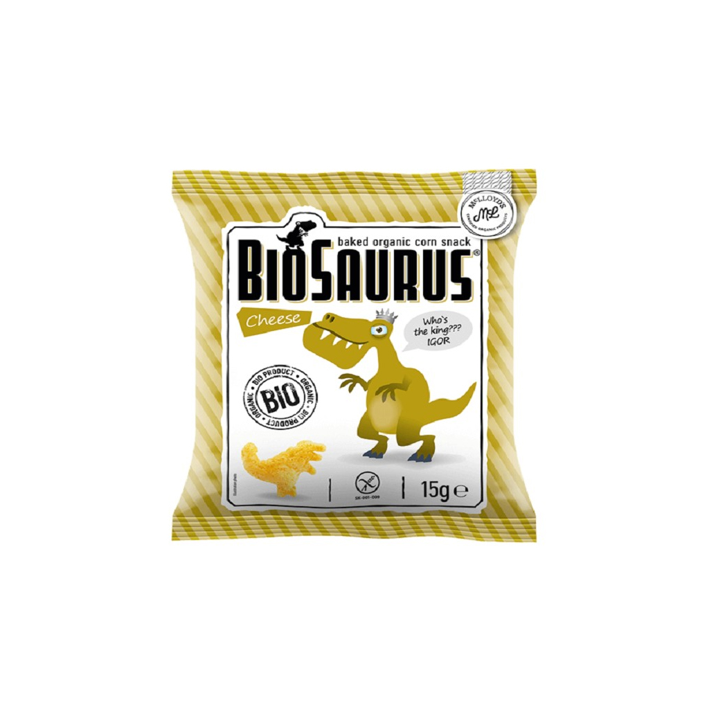 Biosaurus Popped Organic Cheese Pufak 15g