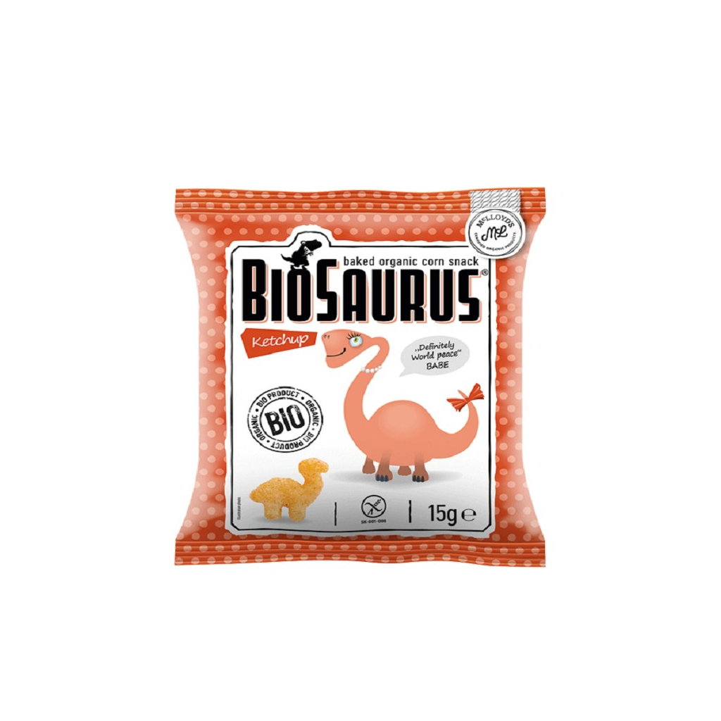 Biosaurus Popped Organic Ketchup Pufak 15g
