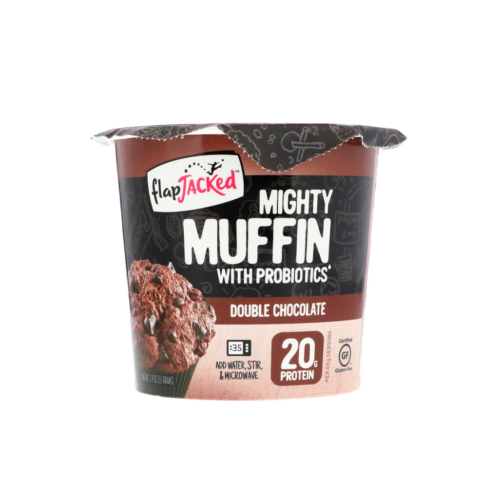 Flap Jacked Mighty Muffin With Probiotics Double Chocolate Cookies 55g