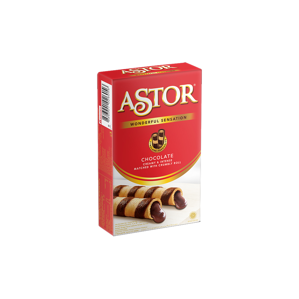 Astor Wonderful Sensation Chocolate Wafer Stick 40g