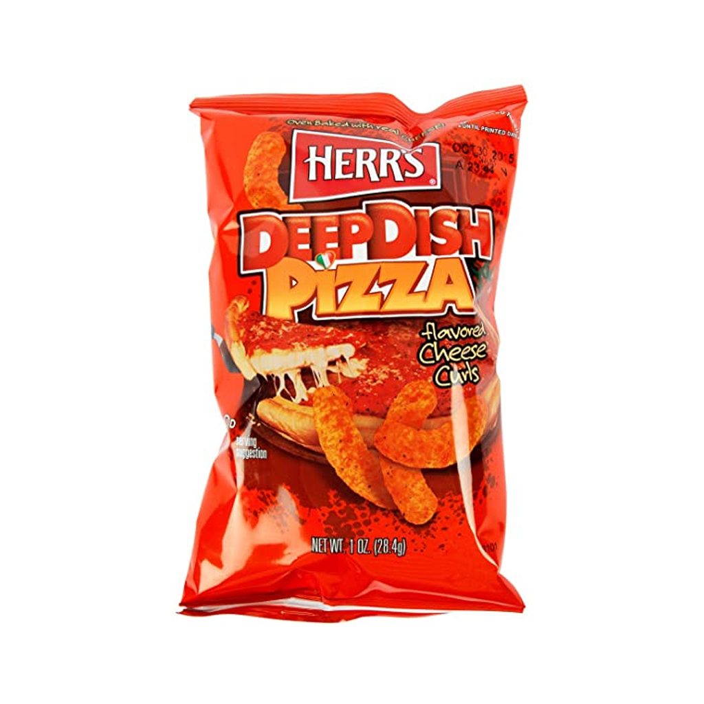 Herr's DeepDish Pizza Cheese Curls Pufak 28.4g