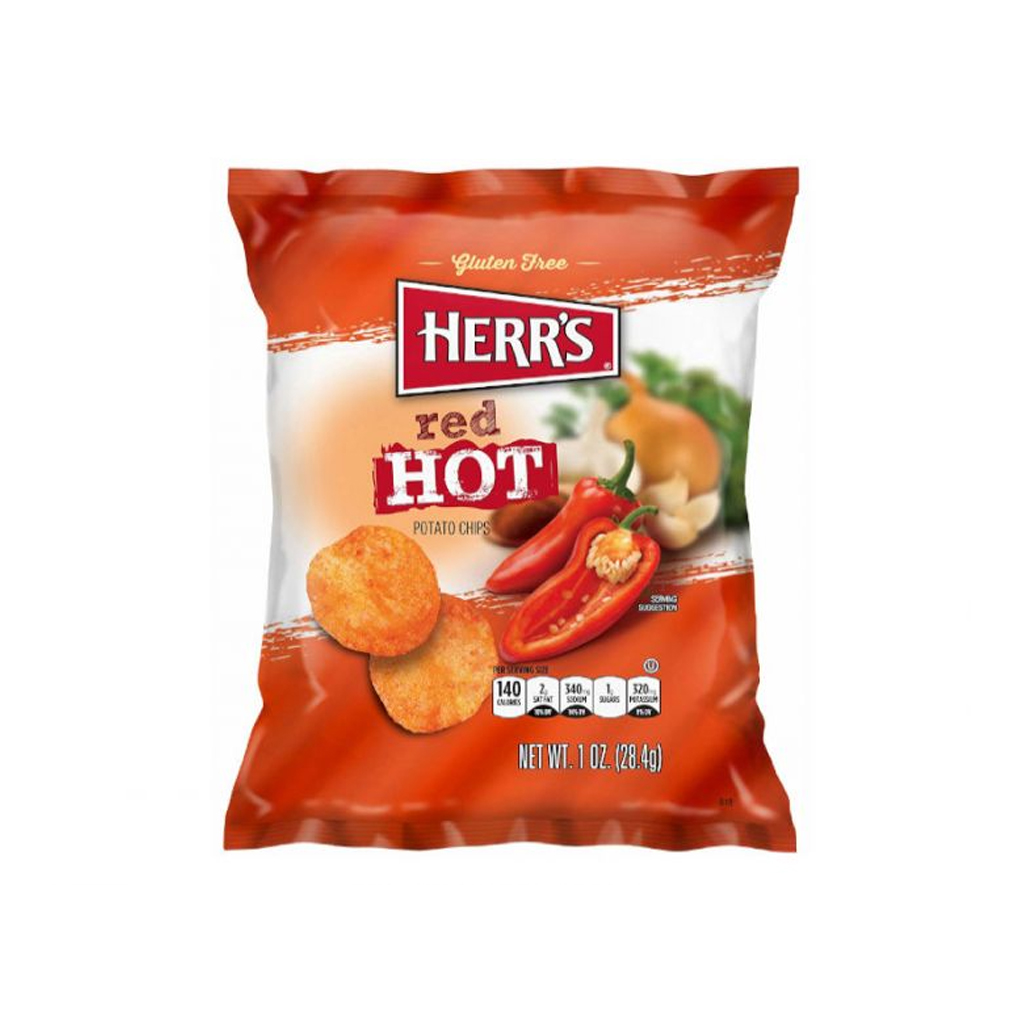 Herr's Red Hot Potato Chips 28.4g