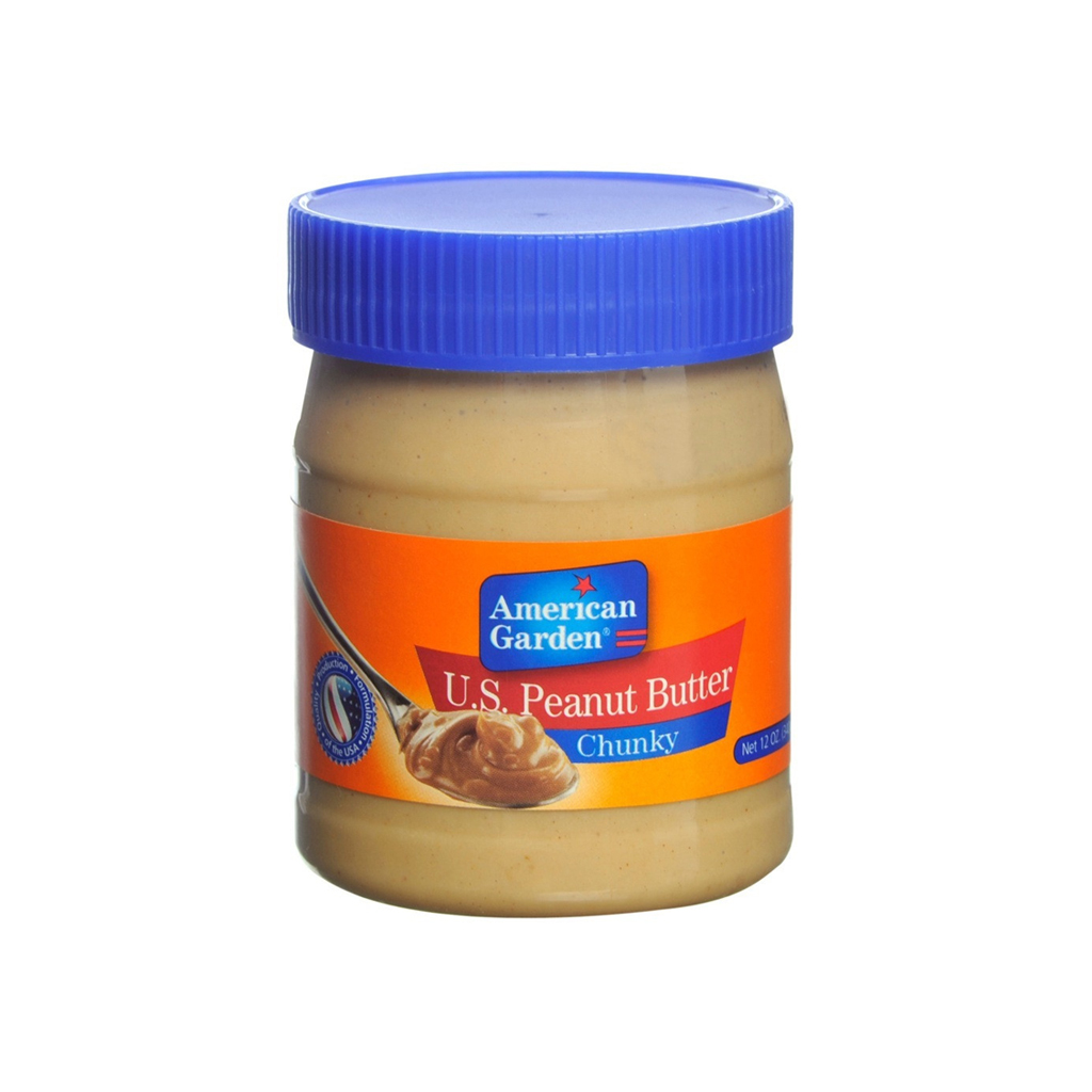 American Garden U.S. Crunchy Peanut Butter 340g