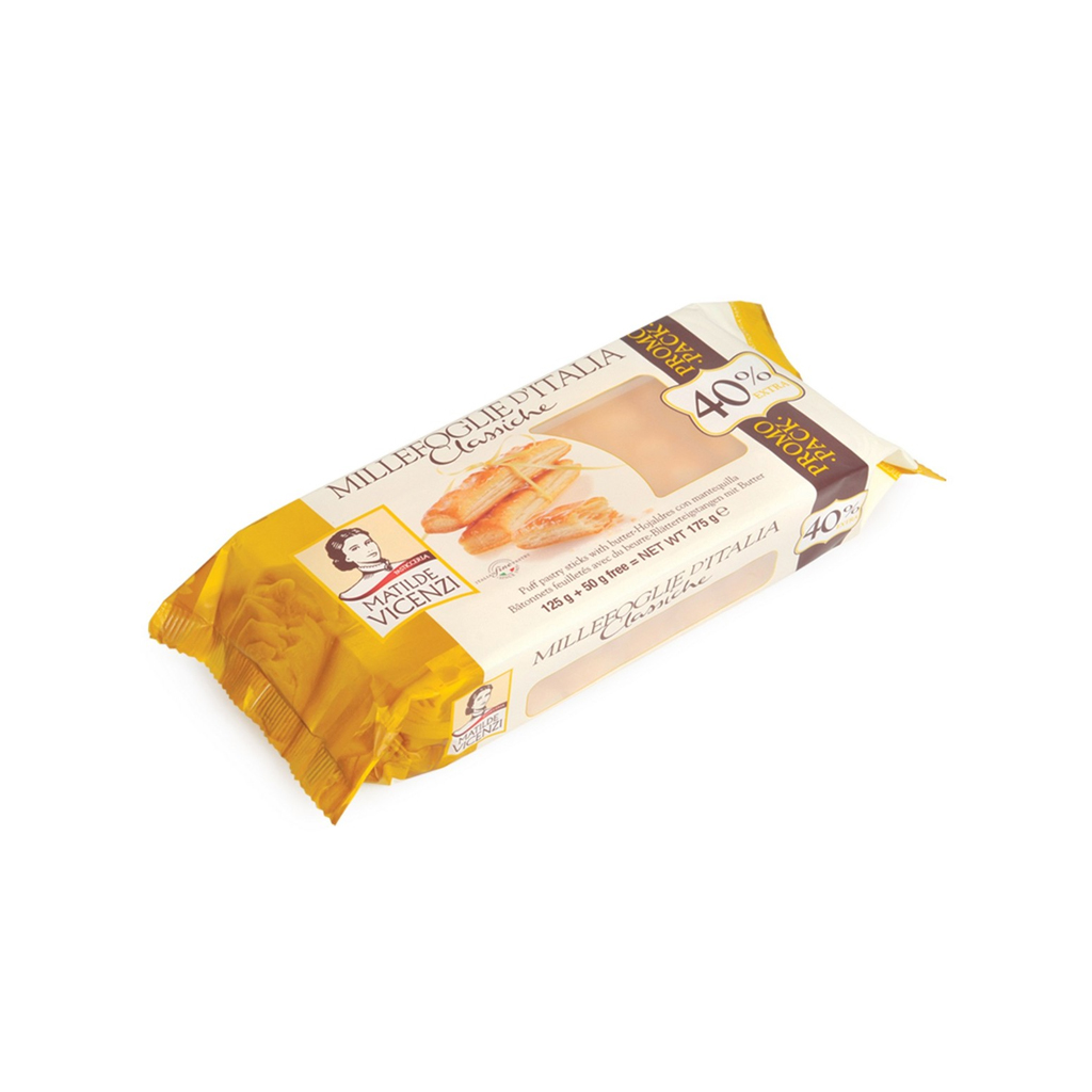 Vicenzi Biscuit Puff Pastry Stick With Butter 125g
