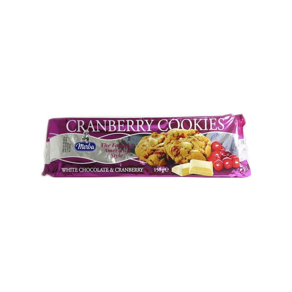 Merba White Chocolate Cranberry Cookies 150g