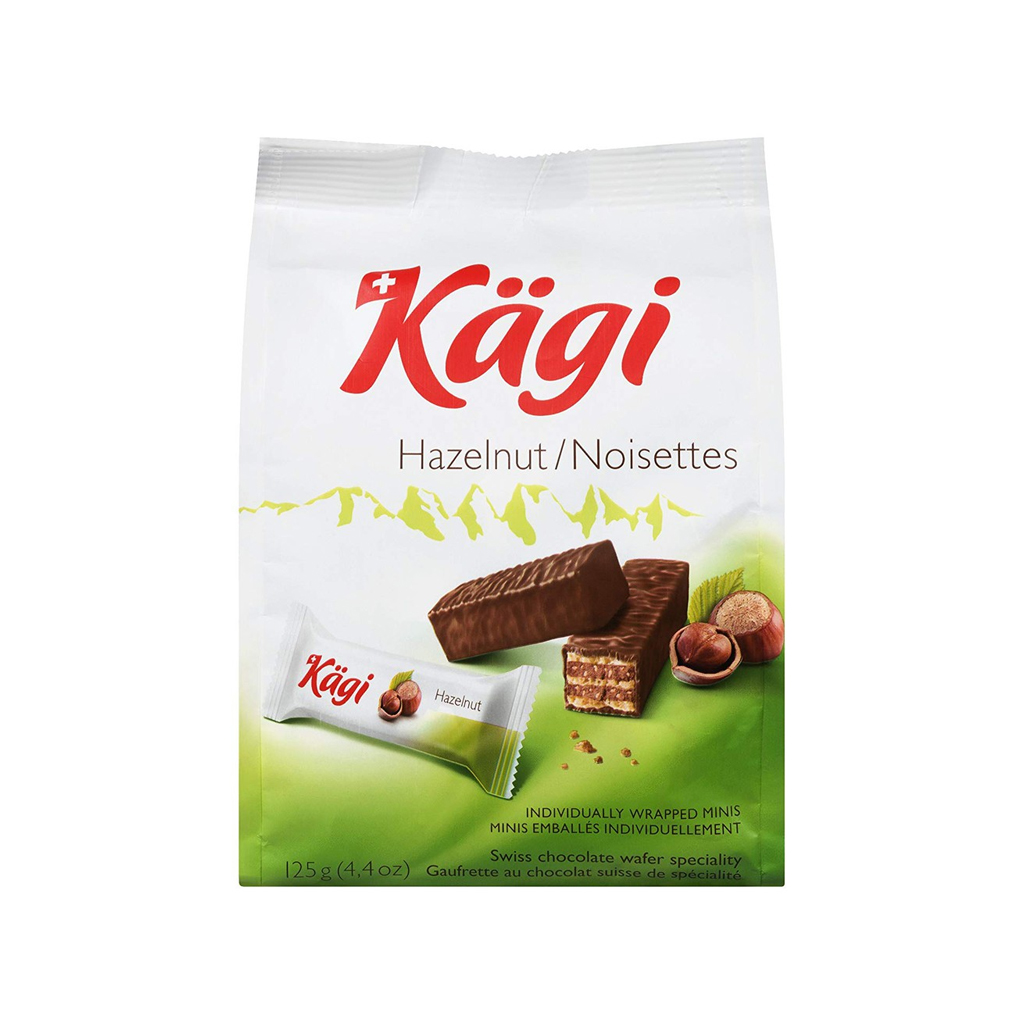 Kagi Chocolate Hazelnut Wafers Mini 125g 