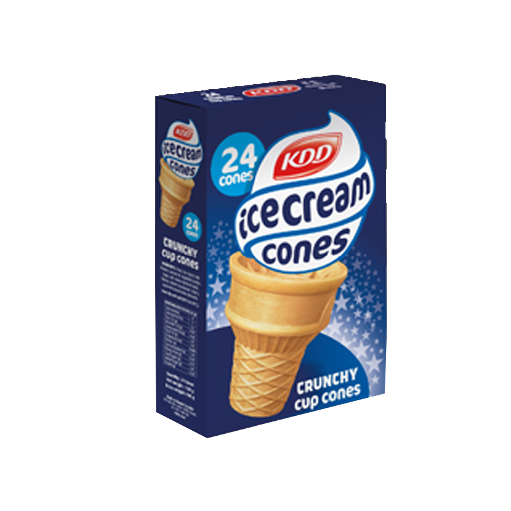 KDD Crunchy Cup Cones Biscuit 24pcs