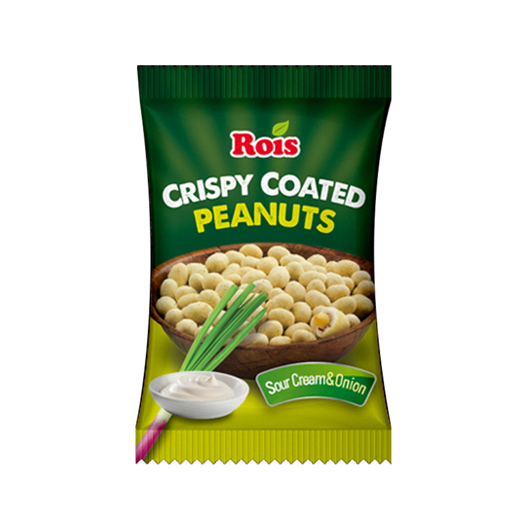 Rois Crispy Coated Peanuts Sour Cream &amp; Onion 100g