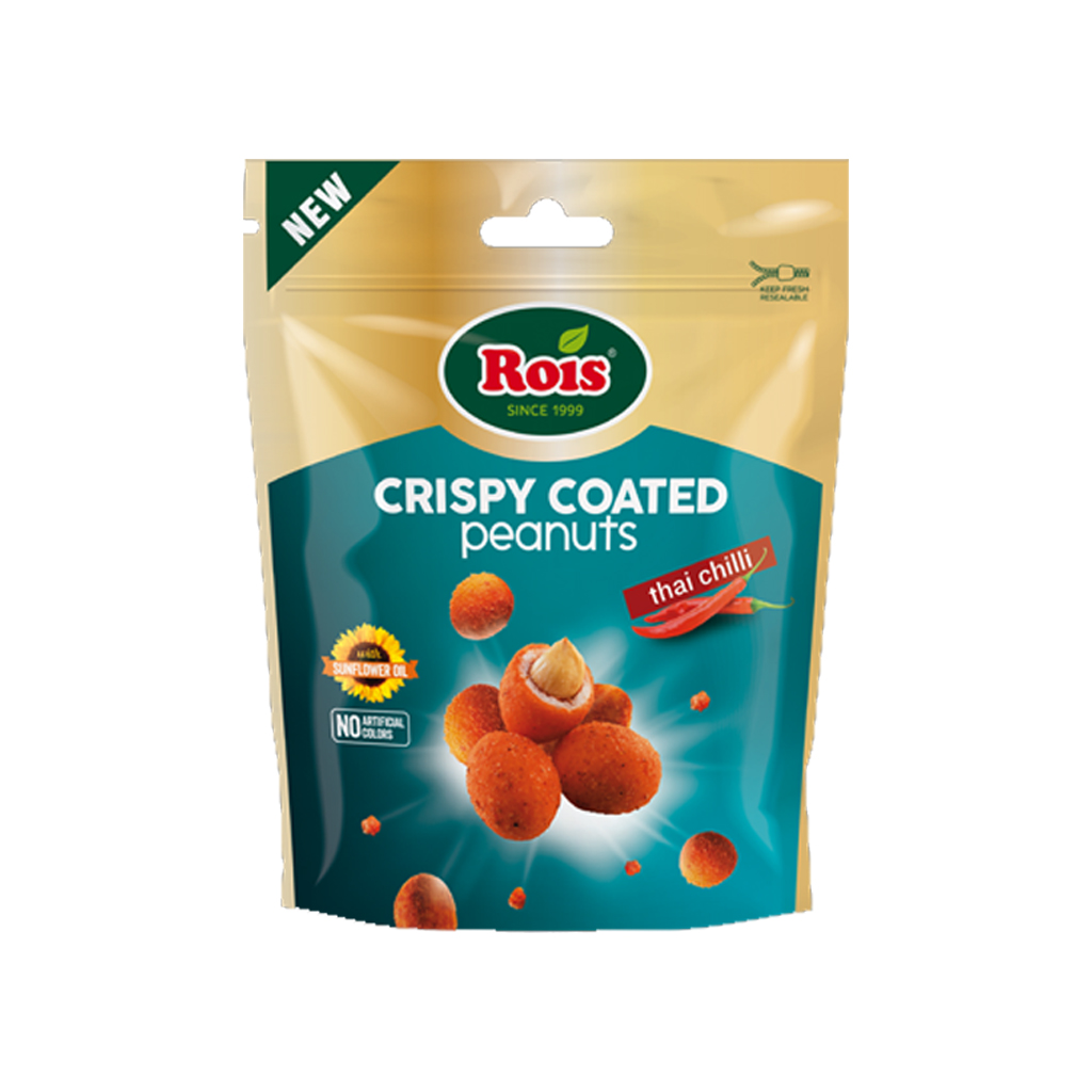 Rois Crispy Coated Peanuts Thai Chilli 100g