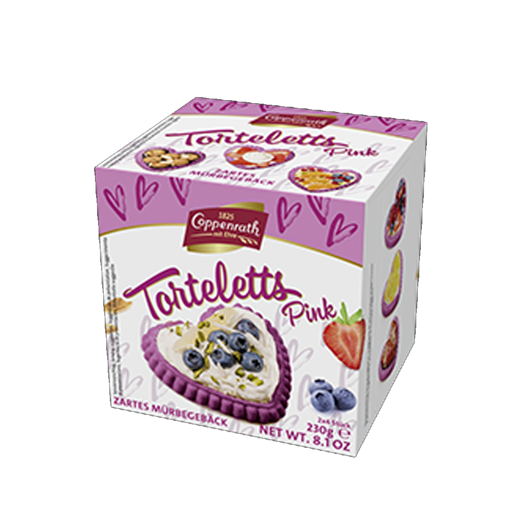 Coppenrath Tortletts Pink Biscuit 230g
