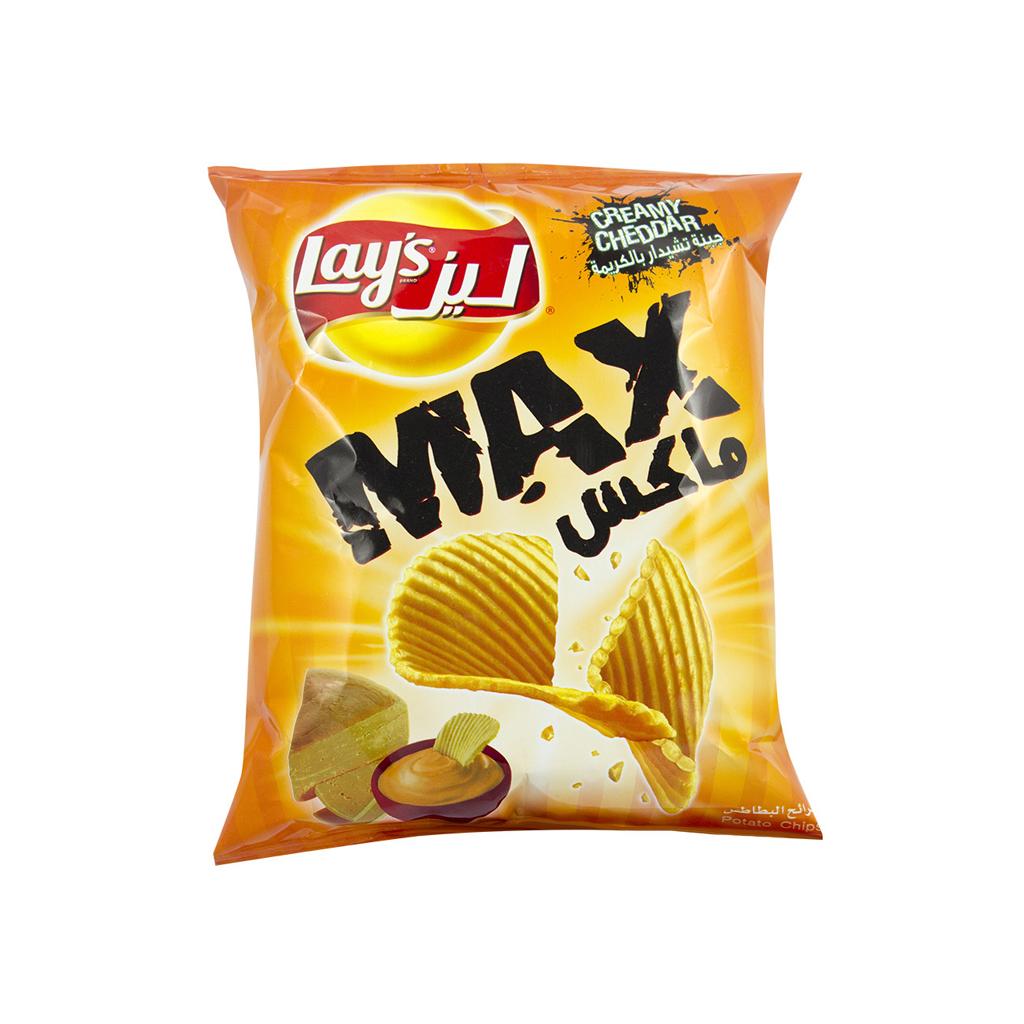 Lay's Max Creamy Cheddar Cheese Potato Chips 50g