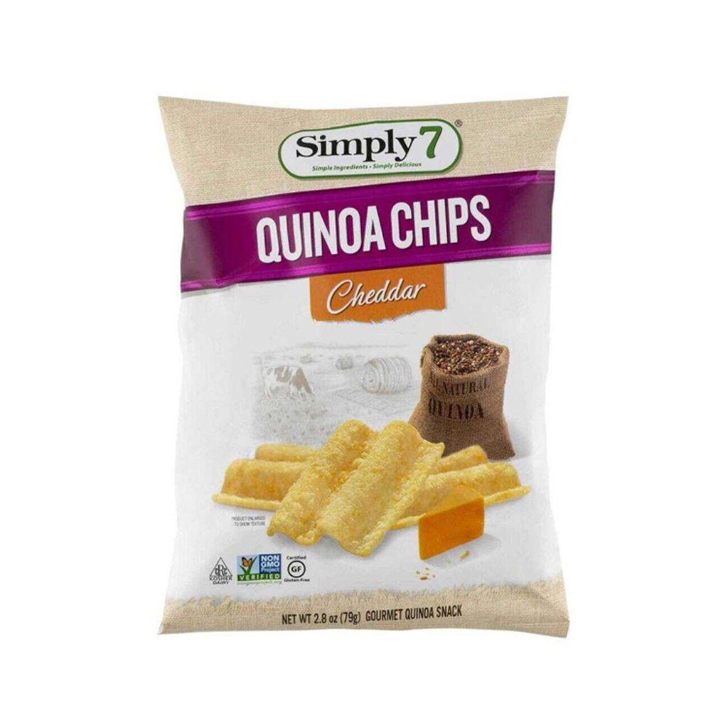 Simply 7 Quinoa Chips Cheddar Potato 79g