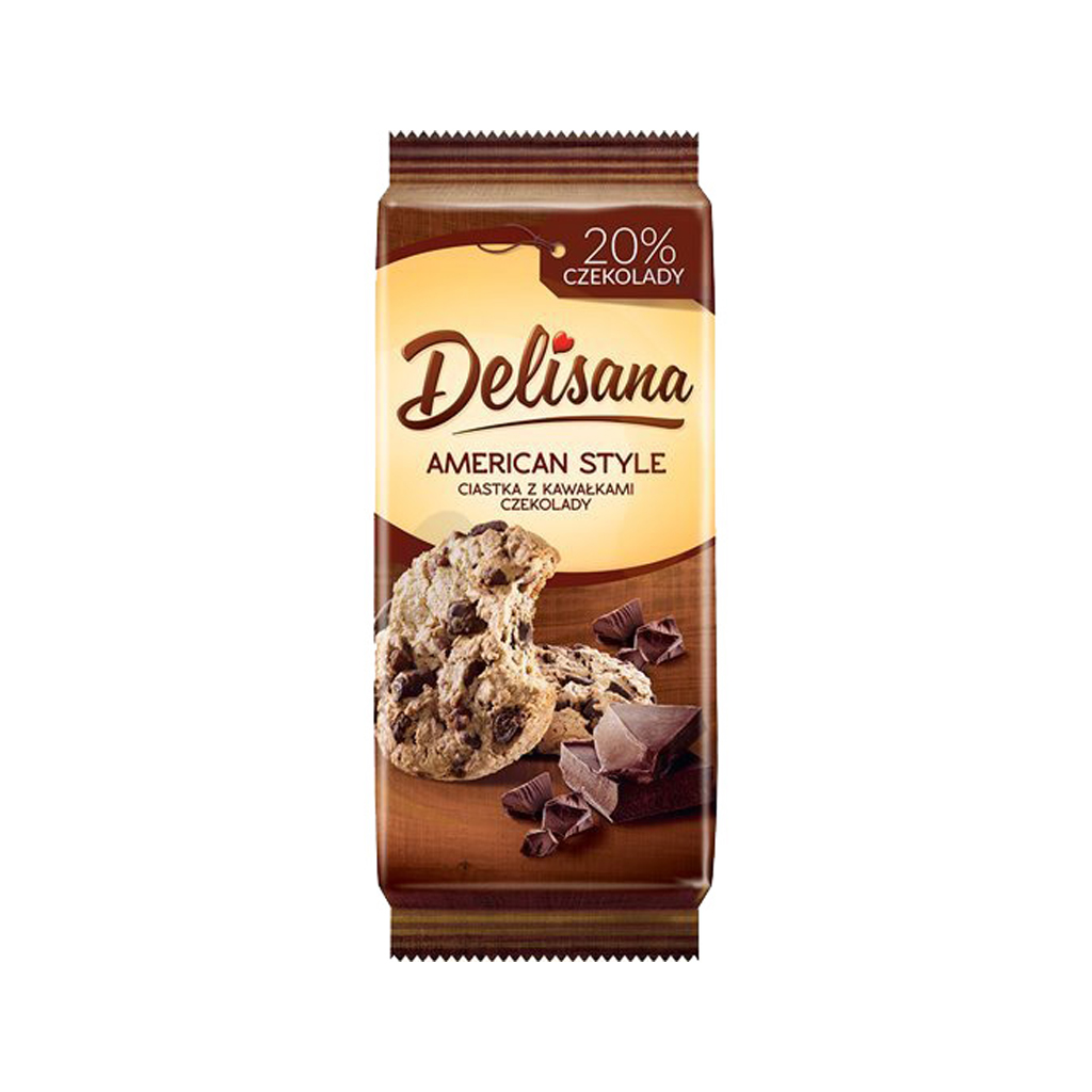 Delisana American Style Cookies With Chocolate Chips 180g