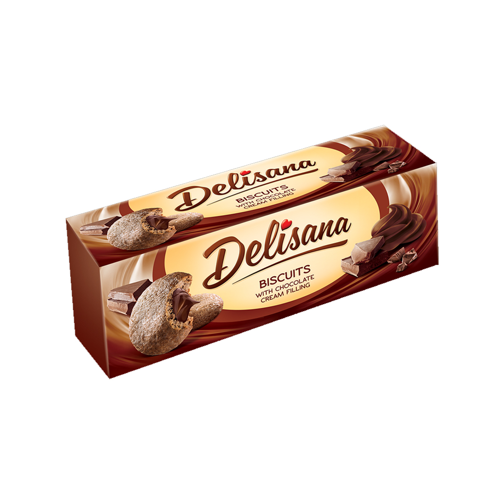 Delisana Cookies With Chocolate Cream 170g