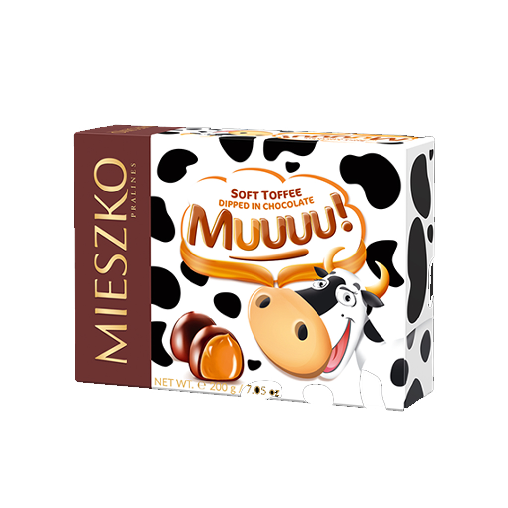 Mieszko Soft Toffee Dipped In Chocolates Muu 200g