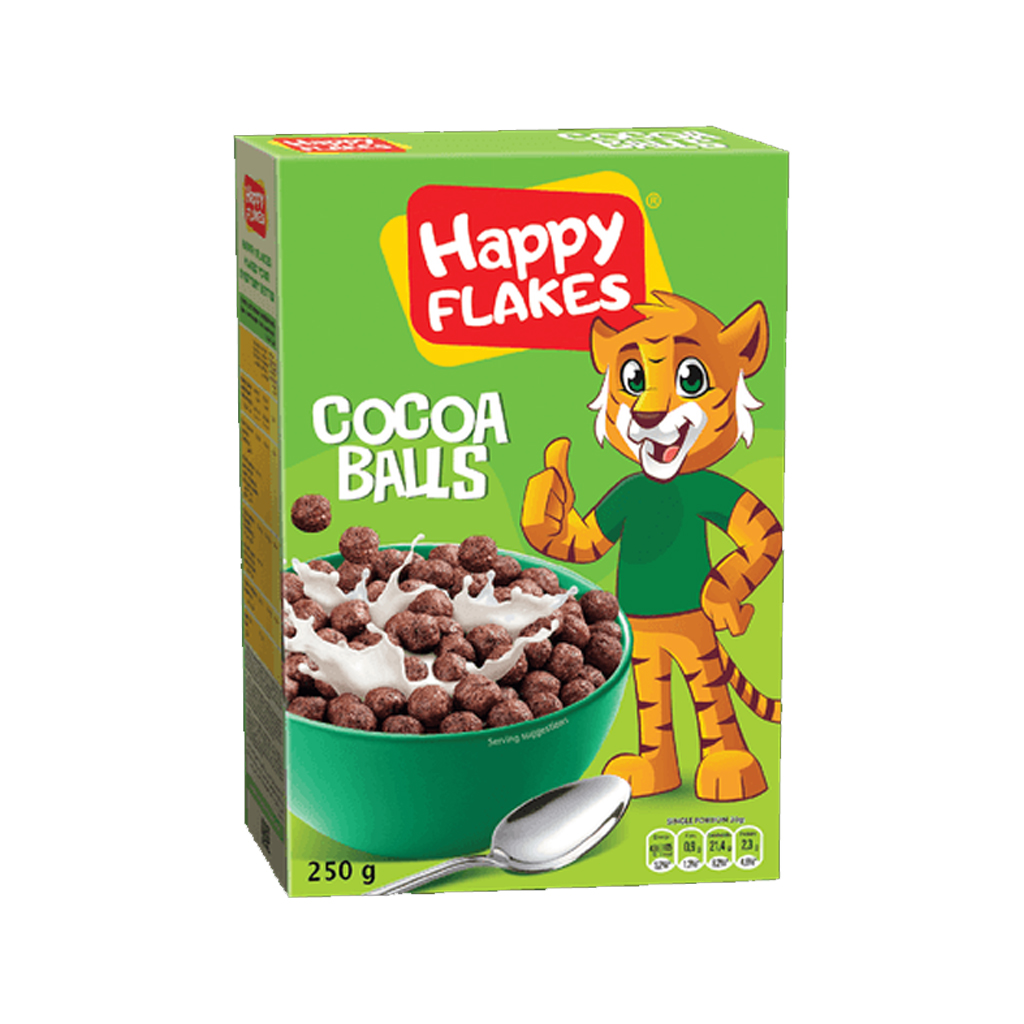 Happy Flakes Cocoa Balls Chocolate 250g