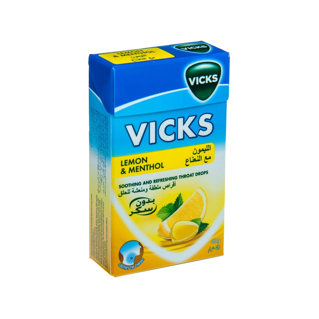 Vicks Lemon &amp; Menthol Candy 40g