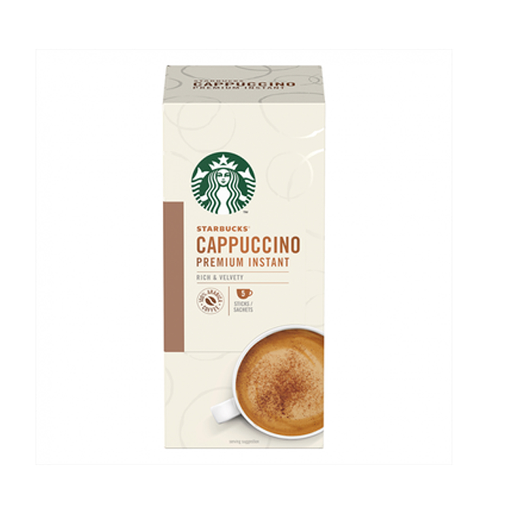 Starbucks Cappuccino Premium Instant Sachets Coffee 5x14g