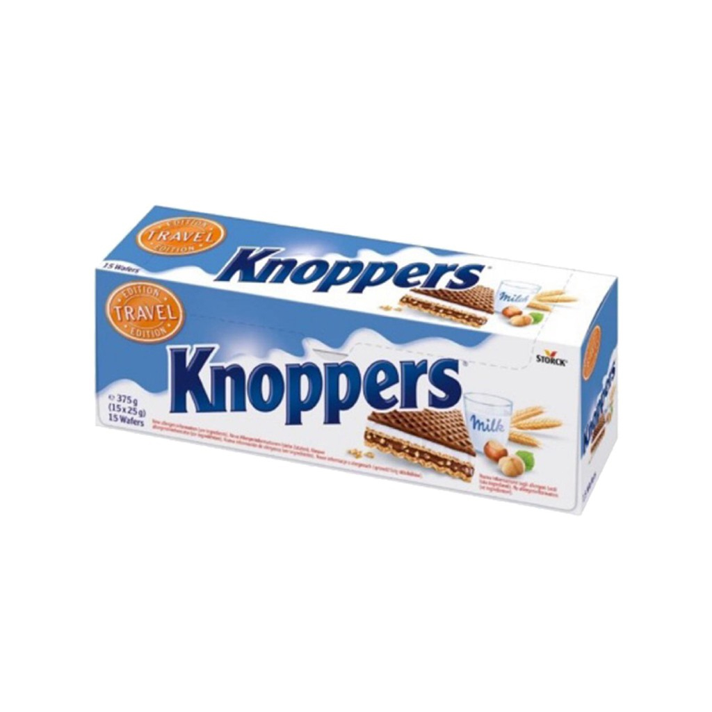 Storck Knoppers Milk Hazelnut Wafer 15x25g