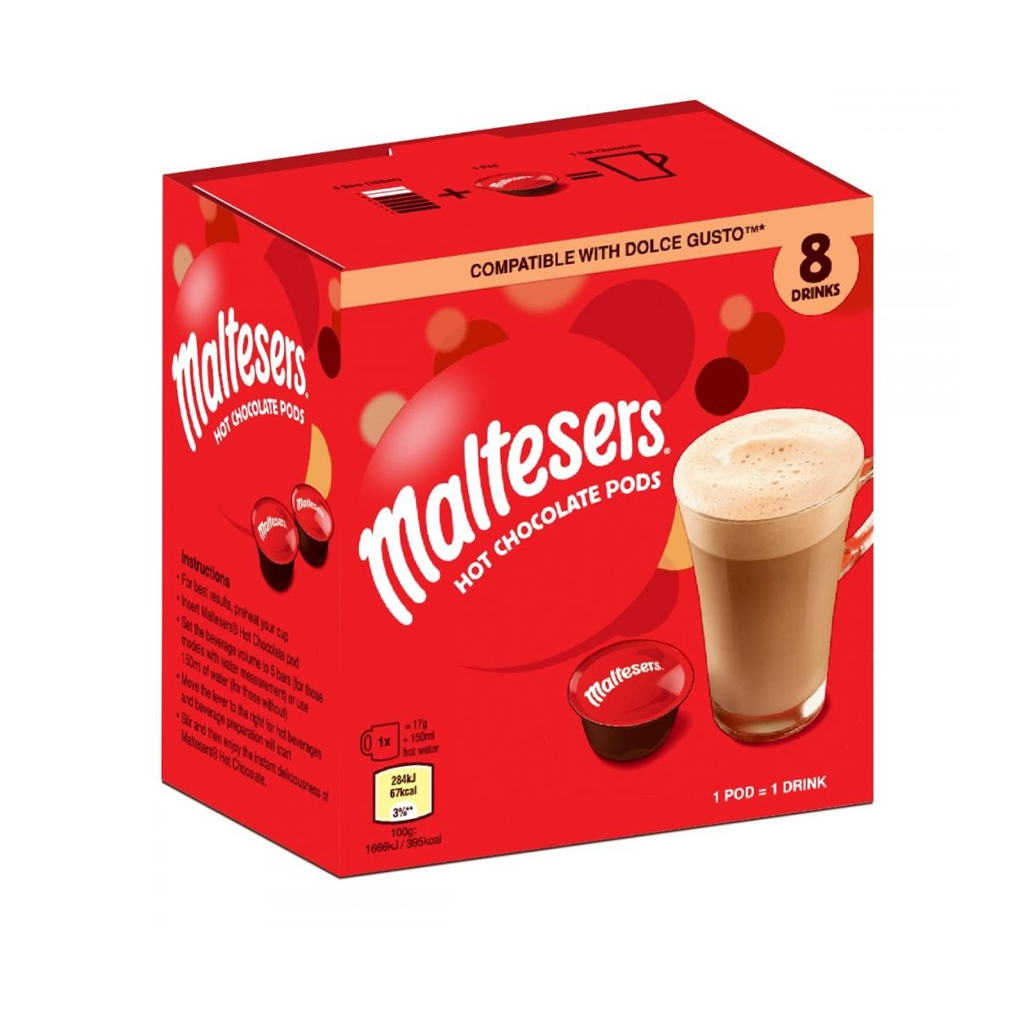 Maltesers Hot Chocolate Pods 8x17g