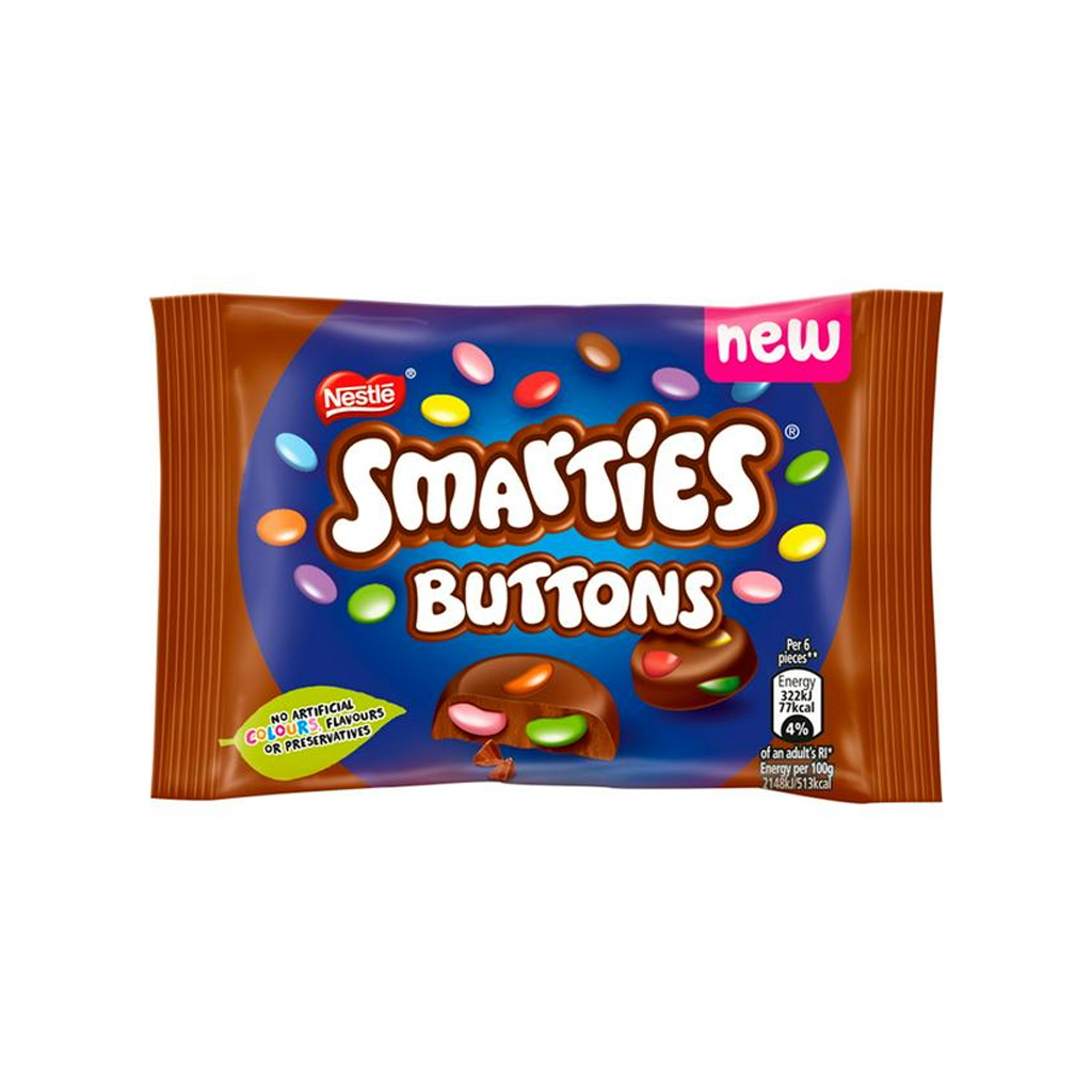 Nestle Smarties Buttons Single Chocolate 32.5g