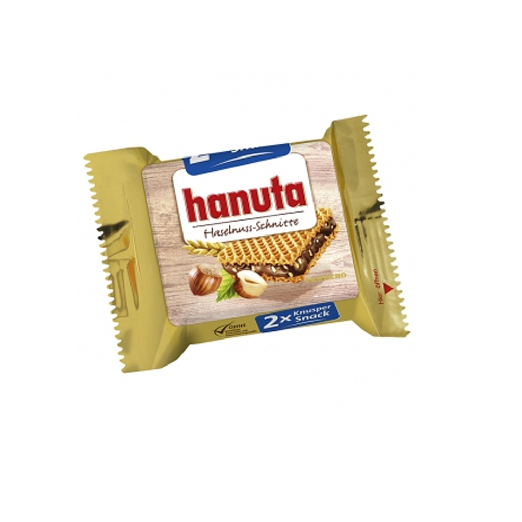 Ferrero Hanuta hazelnut Schnitte Chocolate 44g