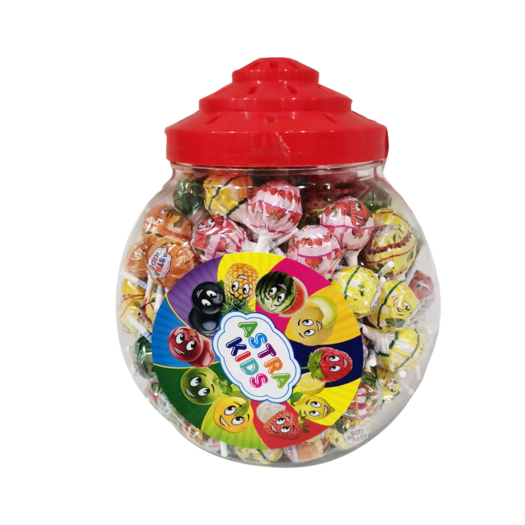Astra Kids Mixed Fruit Lollipop 150x12g