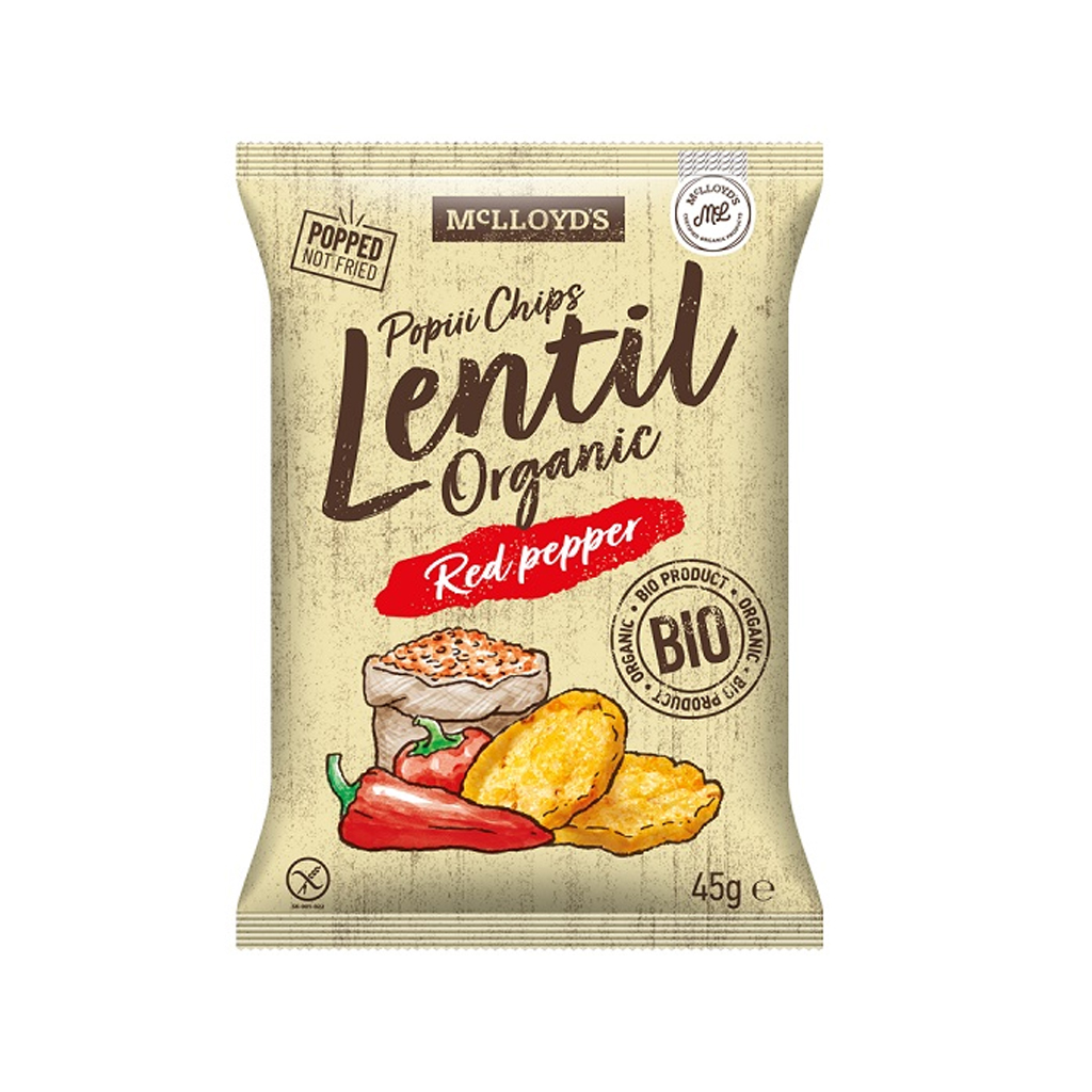 Mc Lloyd's Popiii Chips Quinoa Carrot and Sea Salt 45g