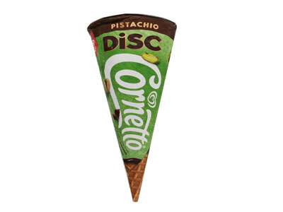 Wall's Pistachio Disc Cone Ice Cream 140ml
